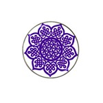 Celtic Mandala_violet Hat Clip Ball Marker