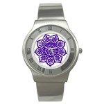 Celtic Mandala_violet Stainless Steel Watch