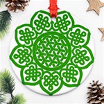 Celtic Mandala_green Ornament (Round)