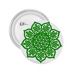 Celtic Mandala_green 2.25  Button