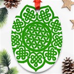 Celtic Mandala_green Ornament (Oval)