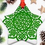 Celtic Mandala_green Ornament (Star)