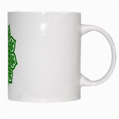 Celtic Mandala_green White Mug from ArtsNow.com Right