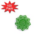 Celtic Mandala_green 1  Mini Magnet (100 pack) 