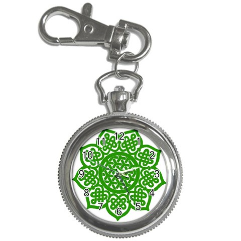 Celtic Mandala_green Key Chain Watch from ArtsNow.com Front