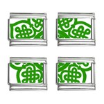 Celtic Mandala_green 9mm Italian Charm (4 pack)