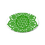 Celtic Mandala_green Sticker (Oval)