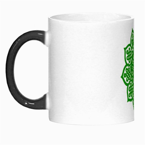 Celtic Mandala_green Morph Mug from ArtsNow.com Left