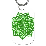 Celtic Mandala_green Dog Tag (One Side)