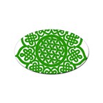 Celtic Mandala_green Sticker Oval (10 pack)