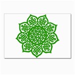 Celtic Mandala_green Postcard 4  x 6 