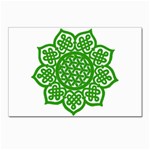 Celtic Mandala_green Postcard 5  x 7 