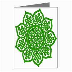 Celtic Mandala_green Greeting Cards (Pkg of 8) from ArtsNow.com Left