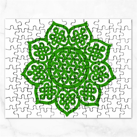 Celtic Mandala_green Jigsaw Puzzle (Rectangular) from ArtsNow.com Front