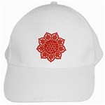 Celtic Mandala_red White Cap