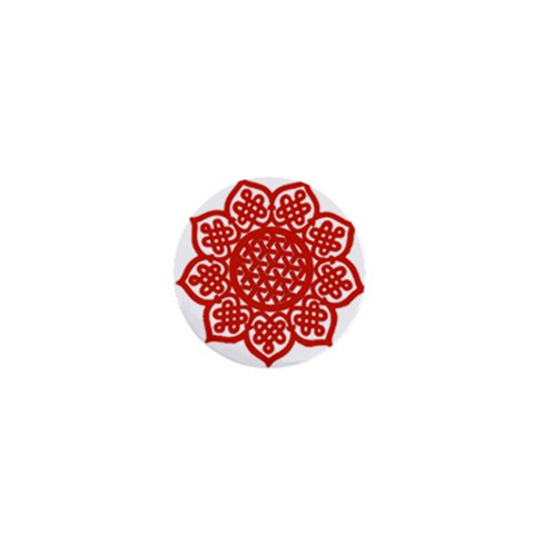 Celtic Mandala_red 1  Mini Button from ArtsNow.com Front