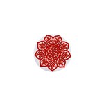 Celtic Mandala_red 1  Mini Button