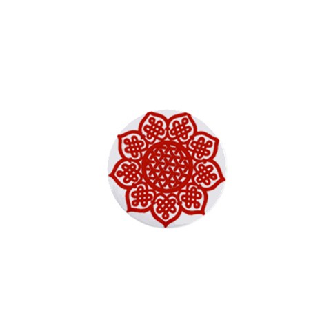 Celtic Mandala_red 1  Mini Magnet from ArtsNow.com Front