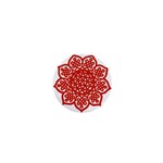 Celtic Mandala_red 1  Mini Magnet