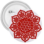 Celtic Mandala_red 3  Button