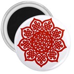 Celtic Mandala_red 3  Magnet