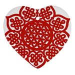 Celtic Mandala_red Ornament (Heart)