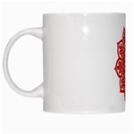 Celtic Mandala_red White Mug