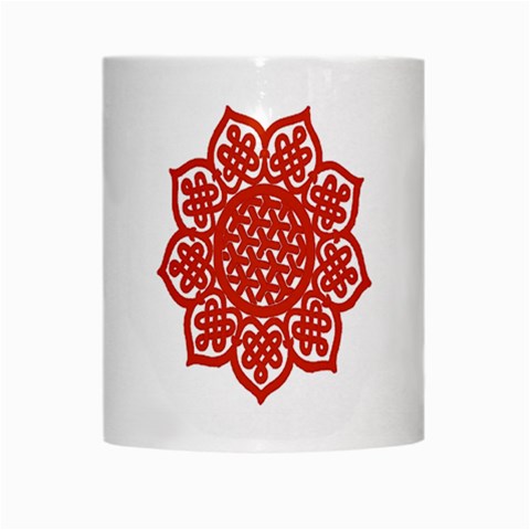 Celtic Mandala_red White Mug from ArtsNow.com Center