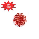 Celtic Mandala_red 1  Mini Magnet (10 pack) 