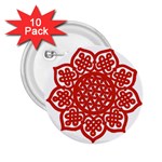 Celtic Mandala_red 2.25  Button (10 pack)