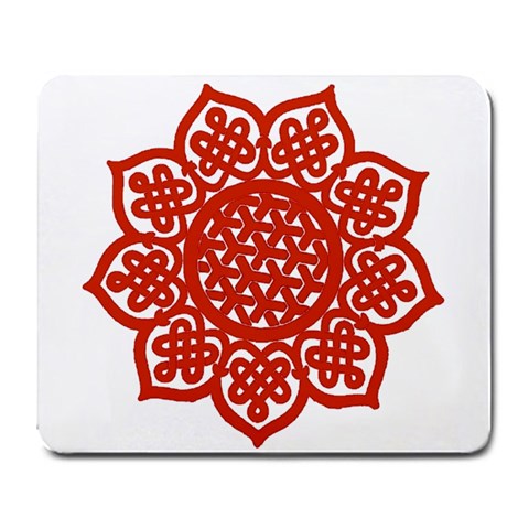 Celtic Mandala_red Large Mousepad from ArtsNow.com Front