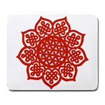 Celtic Mandala_red Large Mousepad