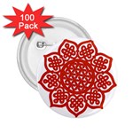 Celtic Mandala_red 2.25  Button (100 pack)