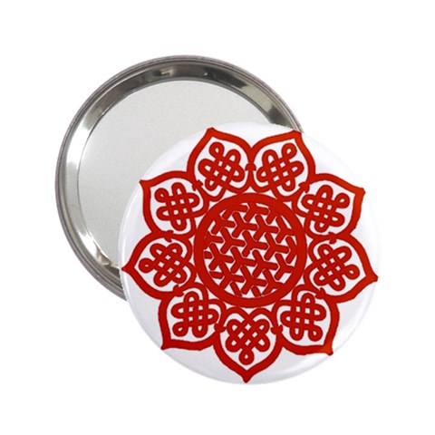 Celtic Mandala_red 2.25  Handbag Mirror from ArtsNow.com Front