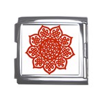 Celtic Mandala_red Mega Link Italian Charm (18mm)