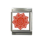 Celtic Mandala_red Italian Charm (13mm)