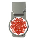 Celtic Mandala_red Money Clip (Round)