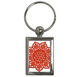 Celtic Mandala_red Key Chain (Rectangle)