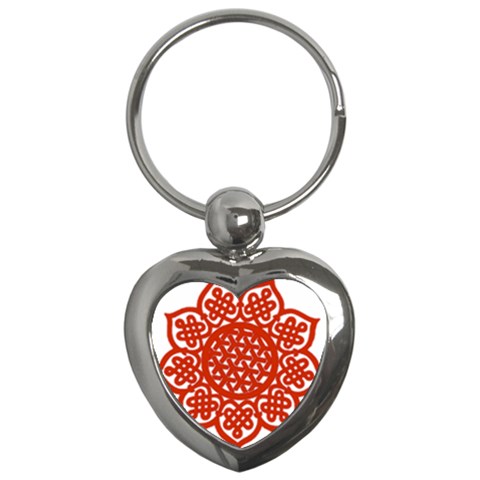 Celtic Mandala_red Key Chain (Heart) from ArtsNow.com Front