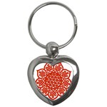 Celtic Mandala_red Key Chain (Heart)