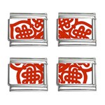 Celtic Mandala_red 9mm Italian Charm (4 pack)