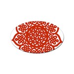 Celtic Mandala_red Sticker (Oval)