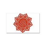 Celtic Mandala_red Sticker (Rectangular)