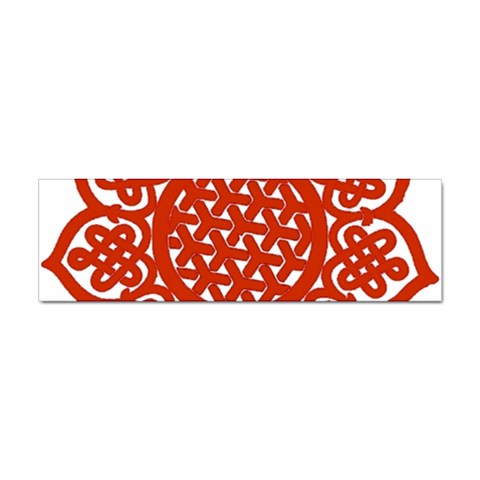 Celtic Mandala_red Sticker (Bumper) from ArtsNow.com Front