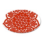 Celtic Mandala_red Magnet (Oval)