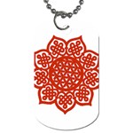 Celtic Mandala_red Dog Tag (One Side)