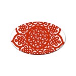 Celtic Mandala_red Sticker Oval (100 pack)