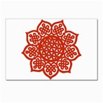 Celtic Mandala_red Postcard 4  x 6 