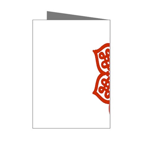 Celtic Mandala_red Mini Greeting Card from ArtsNow.com Right