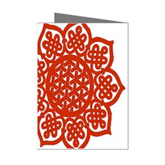 Celtic Mandala_red Mini Greeting Cards (Pkg of 8) from ArtsNow.com Left